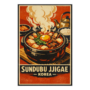 Poster Sundubu Jjigae, voyage en Corée en 2026