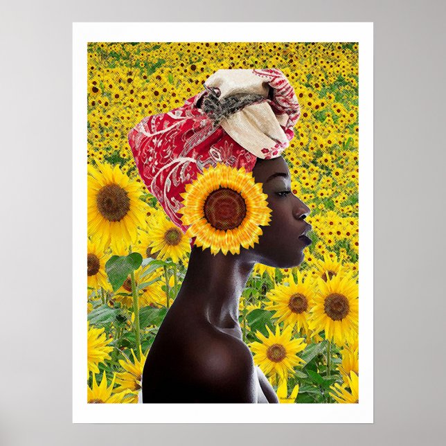 Poster Sunflower africaine (Devant)