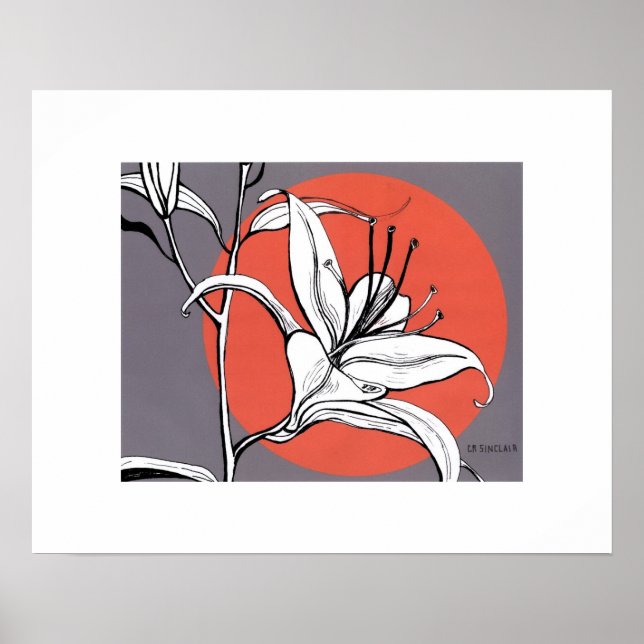 Poster Sunlit Daylily (Devant)