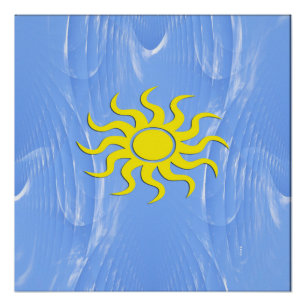 Poster Sunshine&Blue Skies devant
