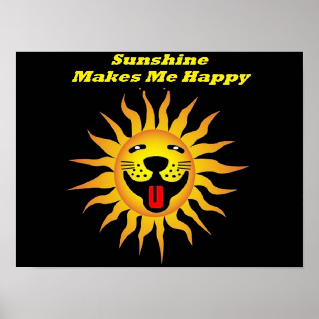 Poster Sunshine Me Rend Heureux (Devant)