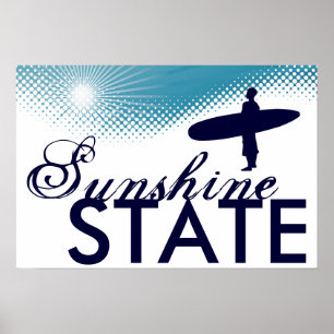 Poster sunshine surf