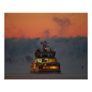 Poster Suomelinna ferry Helsinki