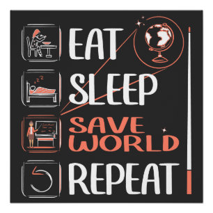 Poster Super Géographie Enseignant économise un cadeau de