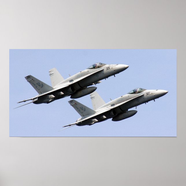 Poster Super Hornet F/A-18E (Devant)