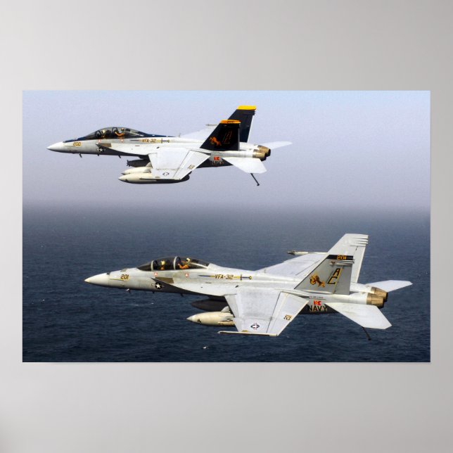 Poster Super Hornet F/A-18F (Devant)