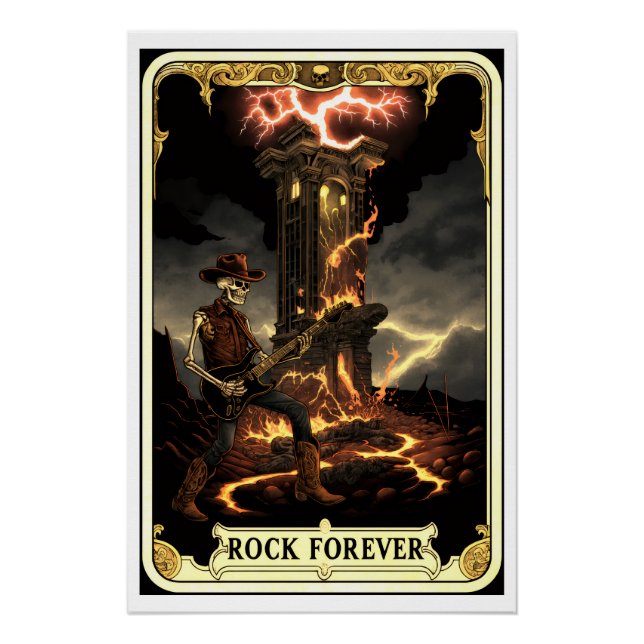 Poster Superbe Affiche, Musique Rock Pour Toujours (Devant)