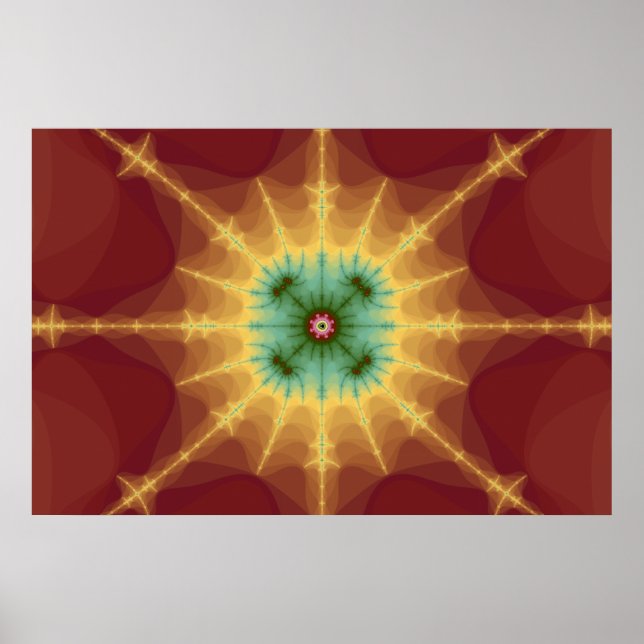 Poster Superstar - Art fractal (Devant)