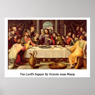 Poster Supper By Vicente Juan Masip des seigneurs