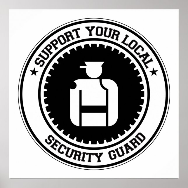 Poster Support de votre garde de sécurité locale (Devant)