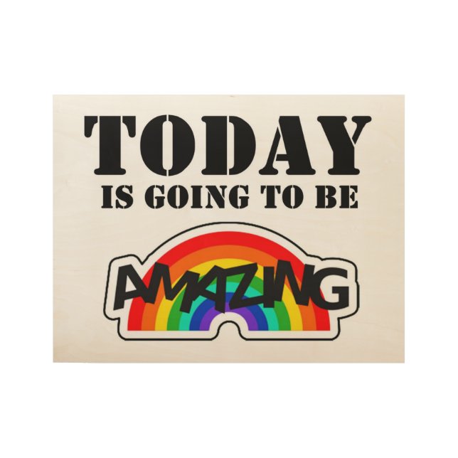 Poster Sur Bois Affirmation d'individu (Devant)