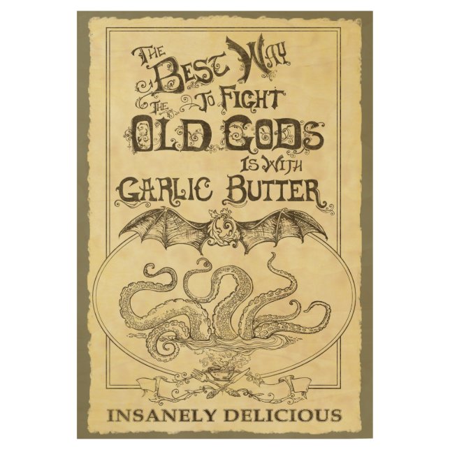 Poster Sur Bois La meilleure manière de combattre les vieux dieux (Devant)