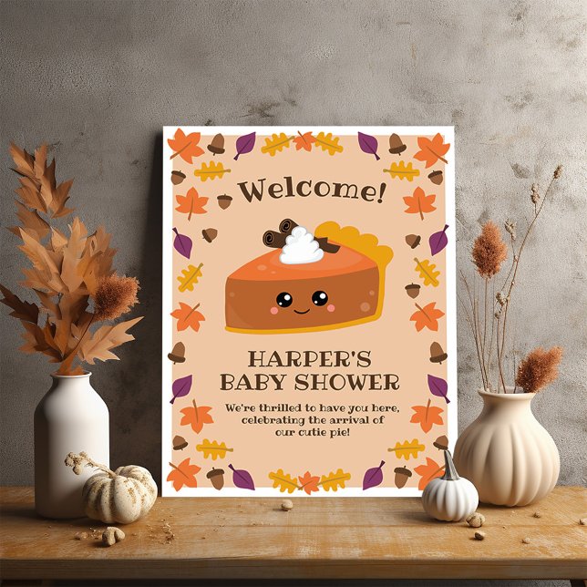 Poster sur Cutie Pie (You’ll definitely want a piece of this cutie pie fall party poster. )