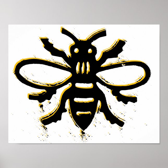 Poster sur la conception d'abeilles (Devant)