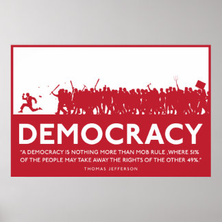 Poster sur la démocratie