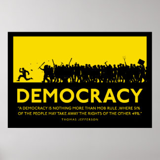 Poster sur la démocratie