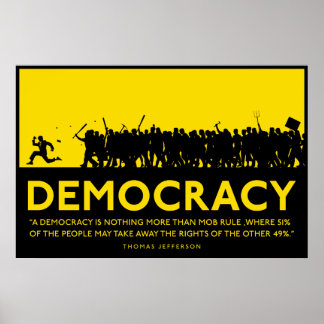 Poster sur la démocratie