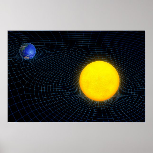 Poster sur la gravité solaire et terrestre (Devant)