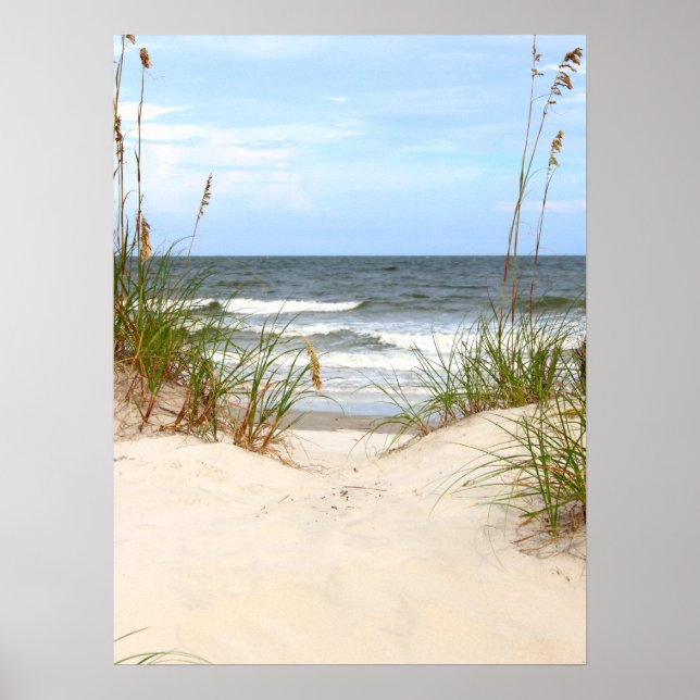 Poster sur la plage (Devant)