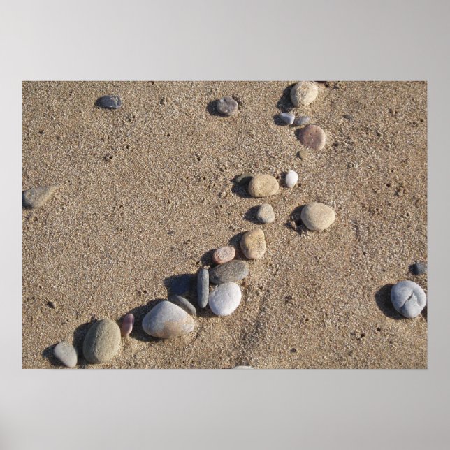Poster sur la plage (Devant)