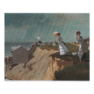 Poster Sur la plage, New Jersey, art