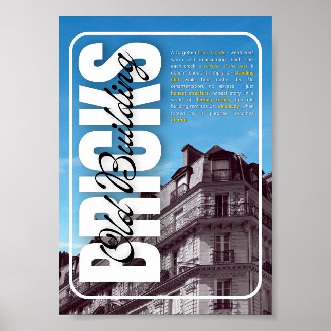 Poster sur la structure intemporelle (Devant)