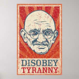 Poster sur la tyrannie de Désobéissance