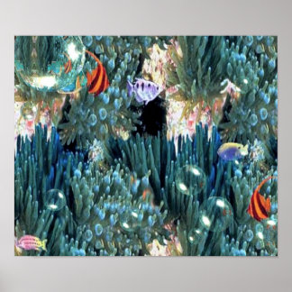Poster sur la vie en milieu aquatique