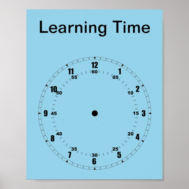 Poster sur l'apprentissage à l'heure (Devant)