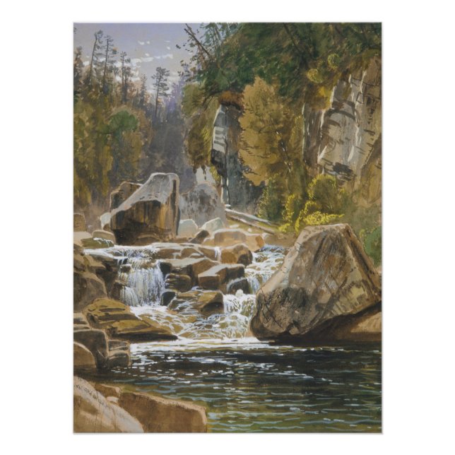 Poster Sur l'Ausable | James David Smillie Art (Devant)