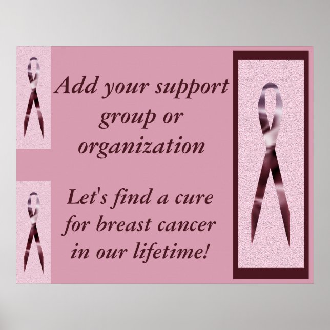 Poster sur le cancer du sein (Devant)