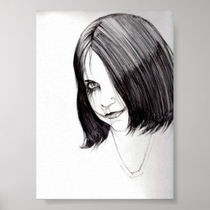 Poster sur le croquis de hasard