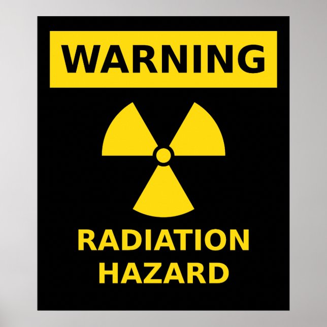 Poster sur le danger de radiations (Devant)