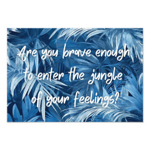 Poster sur le design et la motivation de la jungle