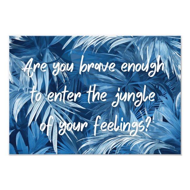 Poster sur le design et la motivation de la jungle (Devant)