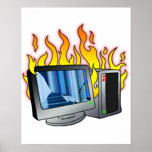 Poster sur le feu informatique