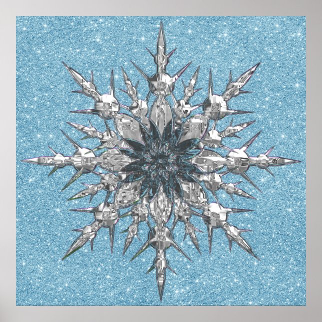 Poster sur le flocon de neige (Devant)