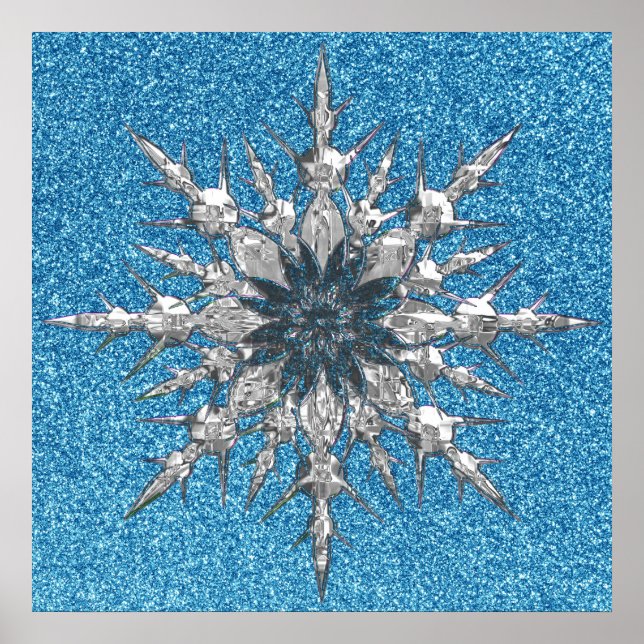 Poster sur le flocon de neige (Devant)