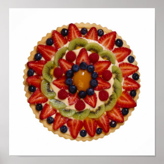 Poster sur le gâteau aux fruits