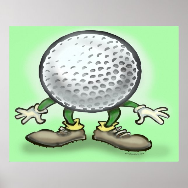 Poster sur le golf (Devant)
