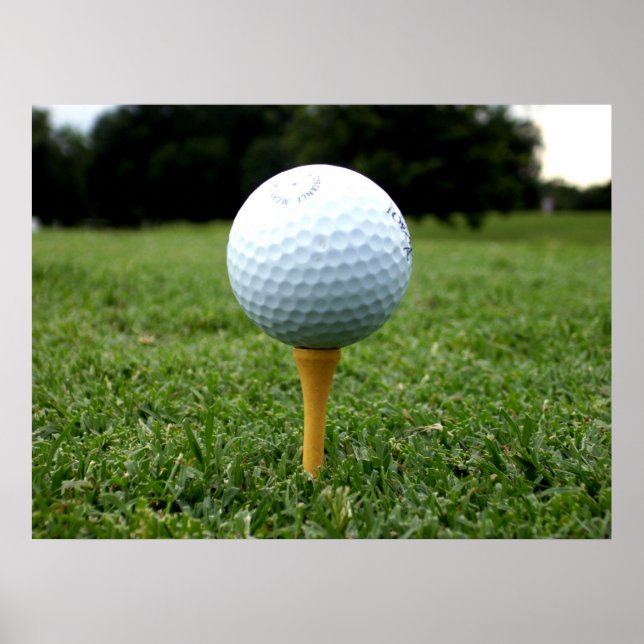 Poster sur le golf (Devant)