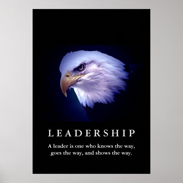 Poster sur le leadership motivationnel de l'aigle  (Devant)