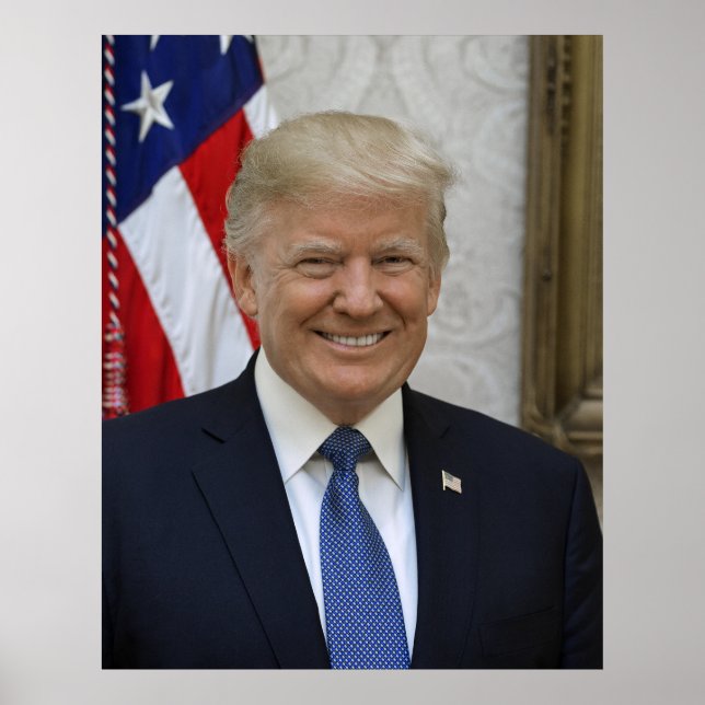 Poster sur le portrait présidentiel de Donald Trum (Devant)