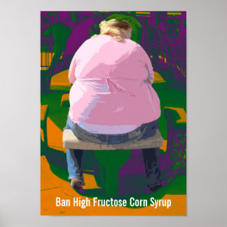 Poster sur le sirop de maïs à haute teneur en fruc