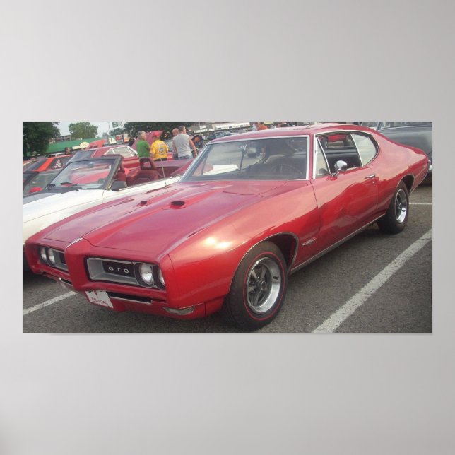 Poster sur le sommet Pontiac GTO 1968 (Devant)