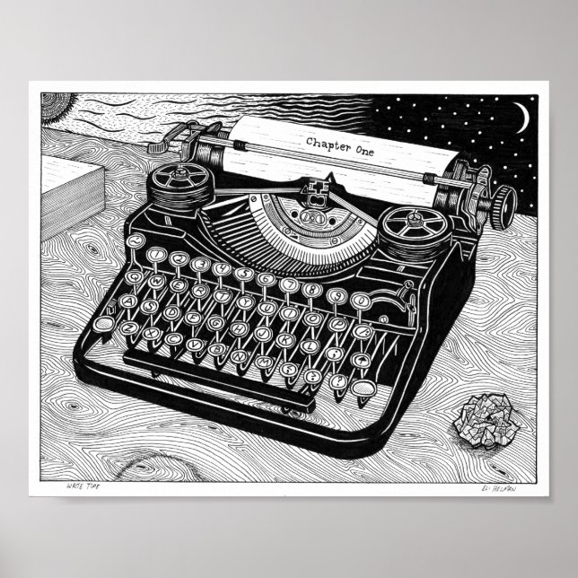 Poster sur le temps d'écriture (Devant)