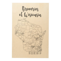 Poster sur le thème du bois de la brasserie du Wis