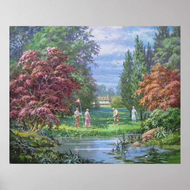 Poster Sur le vert (Devant)