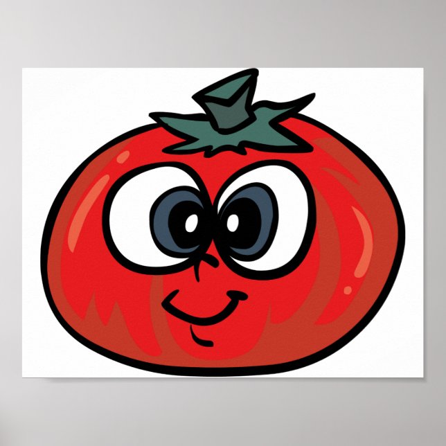 Poster sur le visage de la tomate (Devant)