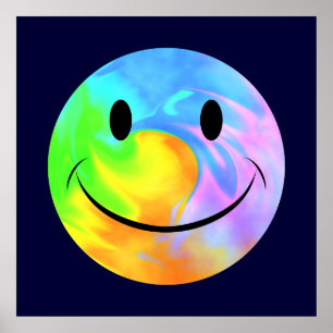 Poster sur le visage de Rainbow Swirl